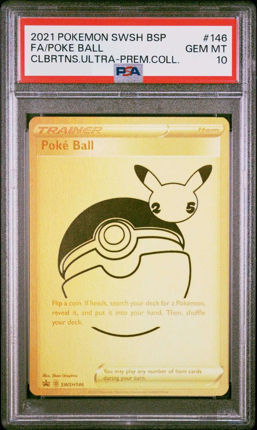 GOLD POKE BALL 25TH ANNIVERSARY (2021)