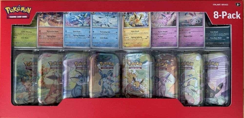 Prismatic Evolution Costco Tin 8 Bundle