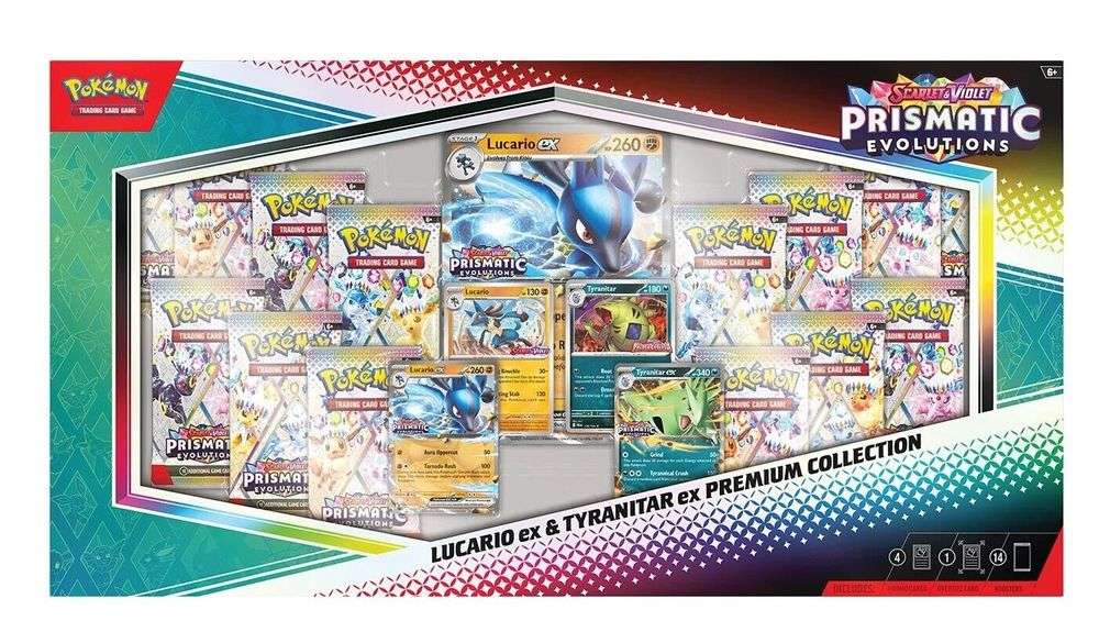 Prismatic Evolution Lucario & Tyranitar