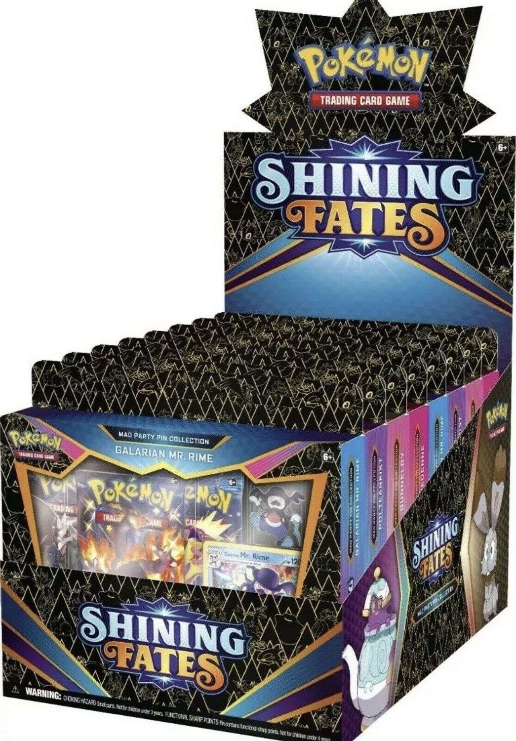 Shining Fates - Mad Party Pin Collection Display